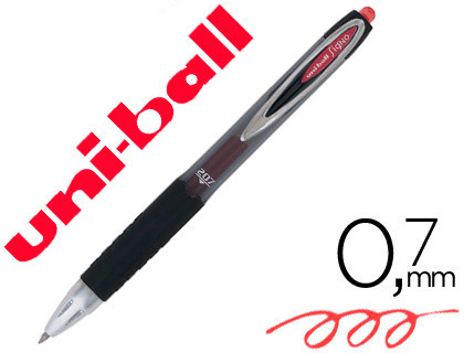 Bolígrafo uni-ball Signo UMN-207 tinta gel roja